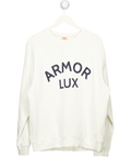 AMOR LUX Cream Logo Sweatshirt UK XL