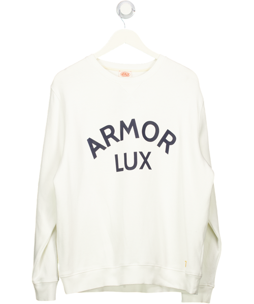 AMOR LUX Cream Logo Sweatshirt UK XL