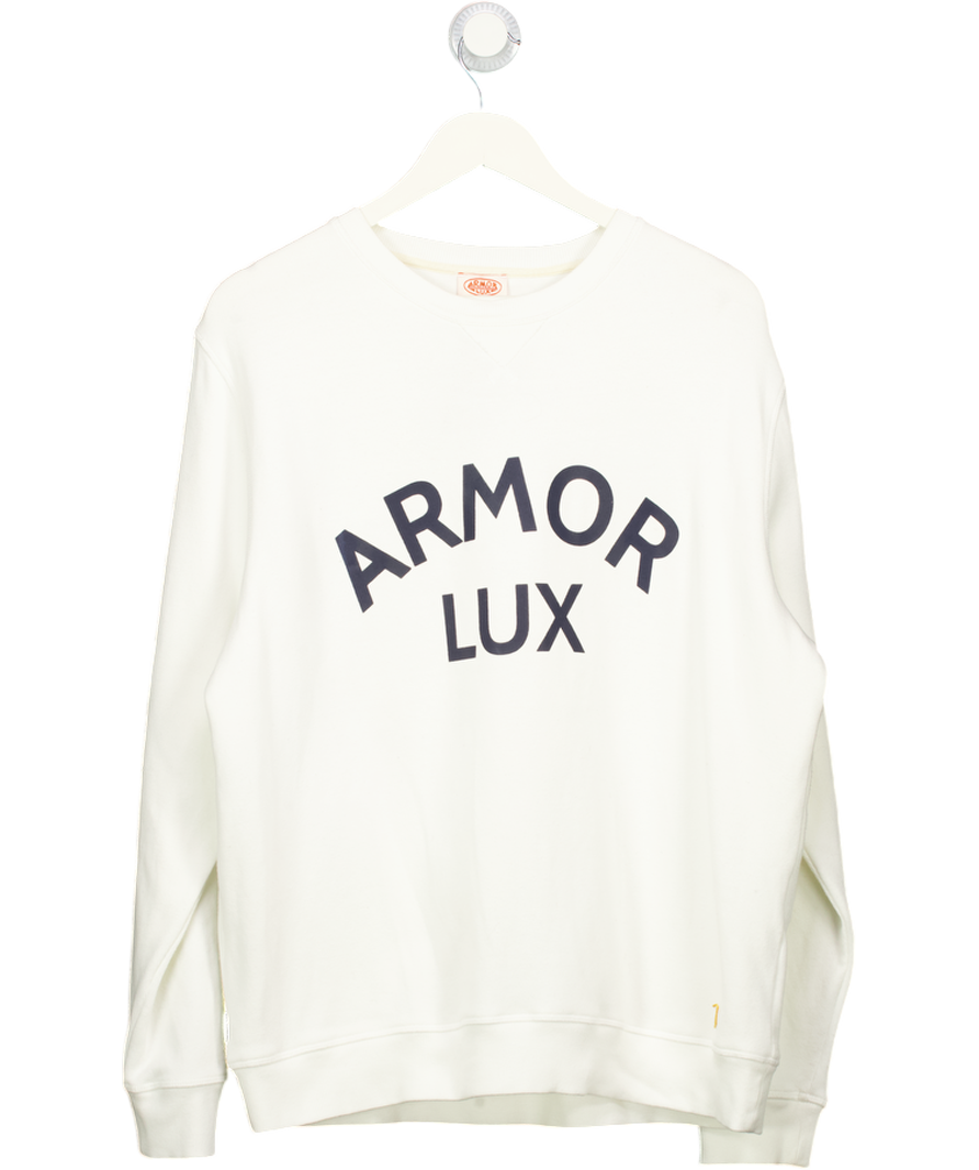 AMOR LUX Cream Logo Sweatshirt UK XL