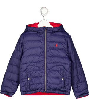 POLO RALPH LAUREN  Navy Blue Reversible Puffer Jacket 6 Years