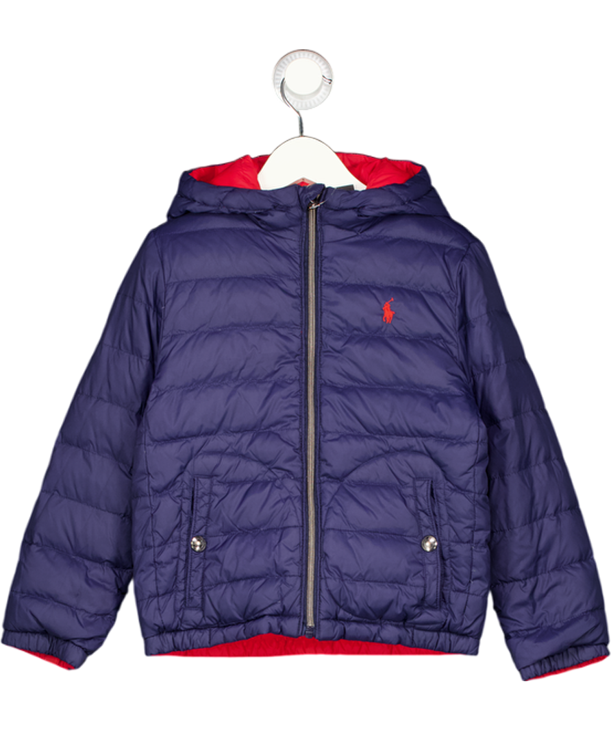POLO RALPH LAUREN  Navy Blue Reversible Puffer Jacket 6 Years