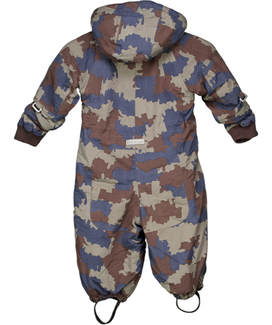Mini a ture Blue Camo Snowsuit 18-24 Months