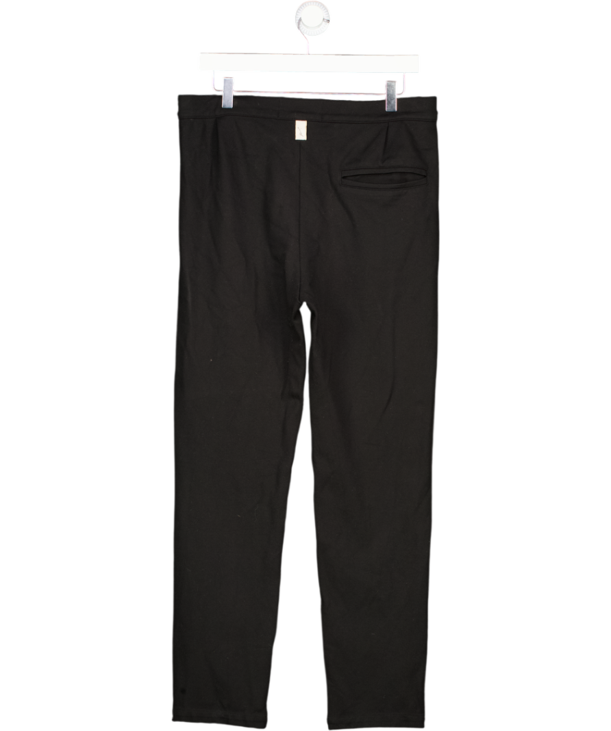 PREVU STUDIO Black Rayon Blend Tapered Leg Trouser UK S