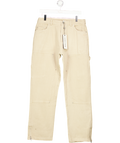 The Couture Club Beige Twill Rivet Detail Carpenter Pants W32