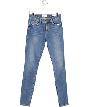FRAME Blue Le Skinny De Jeanne Mid-rise Skinny Jeans W27