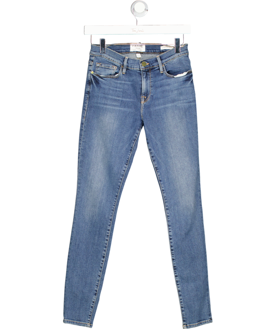 FRAME Blue Le Skinny De Jeanne Mid-rise Skinny Jeans W27