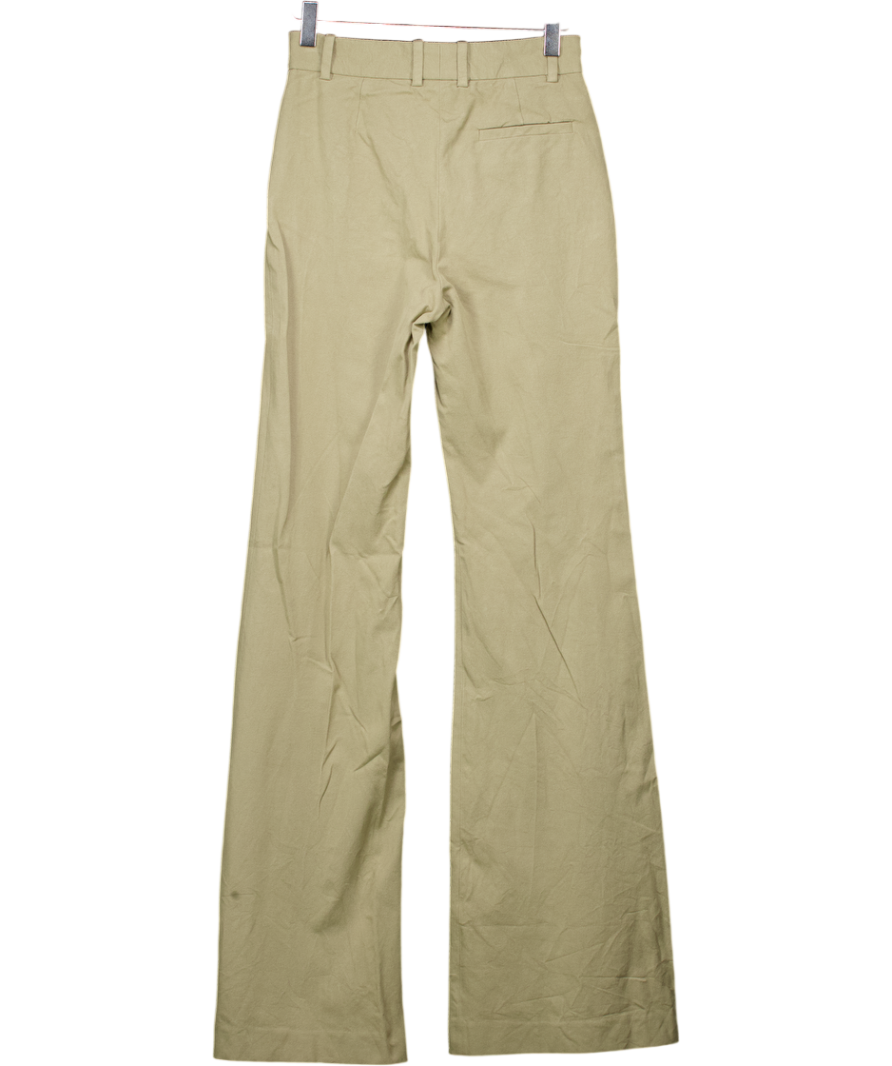 JOSEPH Olive Green Tafira Gabardine Stretch Trousers Fr32 UK 4