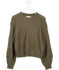 The Couture Club Brown Script Applique Oversized Jumper UK M