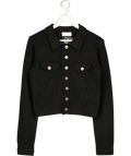 FREE PEOPLE Black We The Free Uptown Sweater Jacket UK S