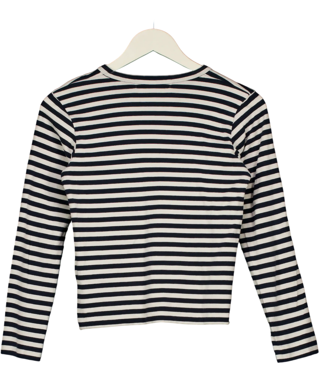 Good Design Shop Blue & White Long Sleeve Top UK S