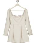 ODDMUSE Off White Pearl Embellished  Dress UK S