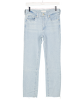GOOD AMERICAN Light Blue Always Fits Cropped Straight Leg Jeans W27