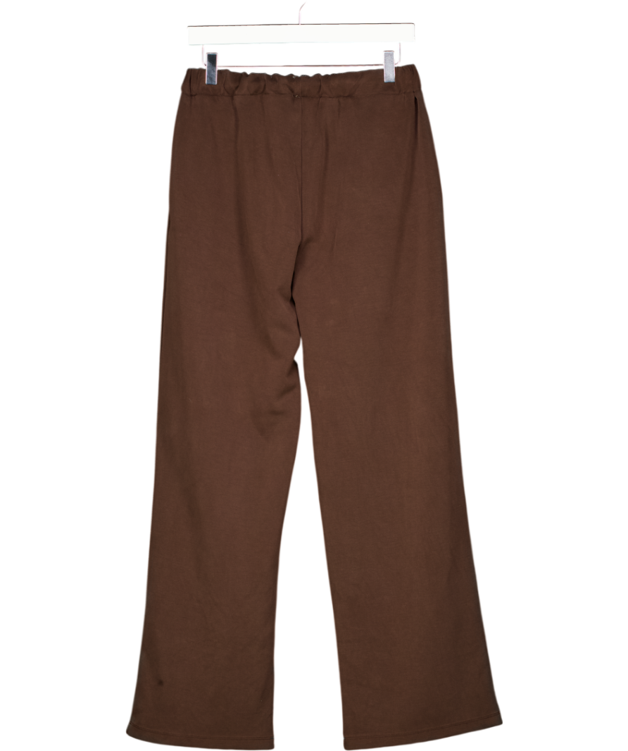 FRENCH CONNECTION Chocoalte Brown Elastic Waist Trousers UK M