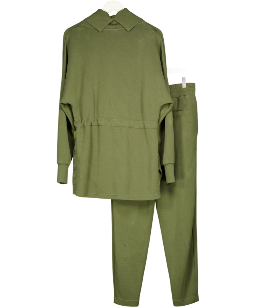 Varley Green 2-piece Doublesoft Freya Top And Slim Pant 27 Set UK M