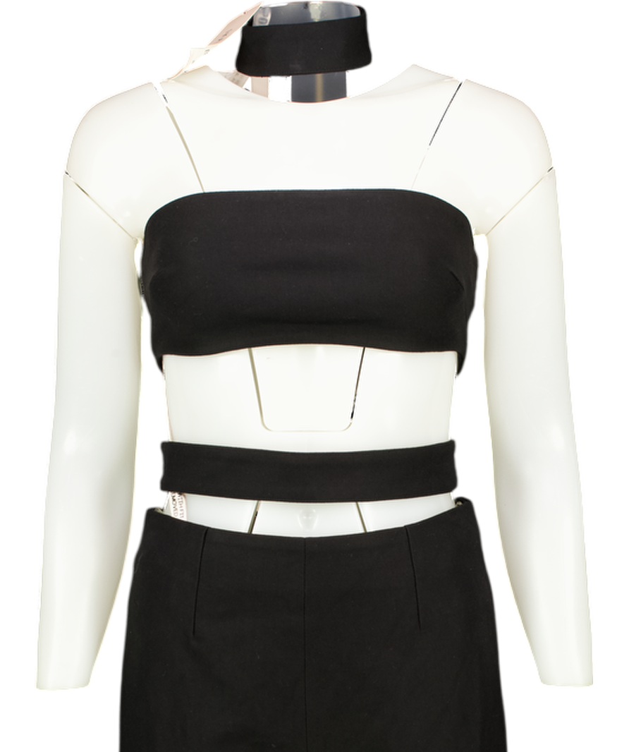 House of CB Black Celena Cut Out Jumpsuit UK M
