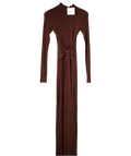 Khanum's Brown High Neck Long Sleeve Maxi Dress UK XS