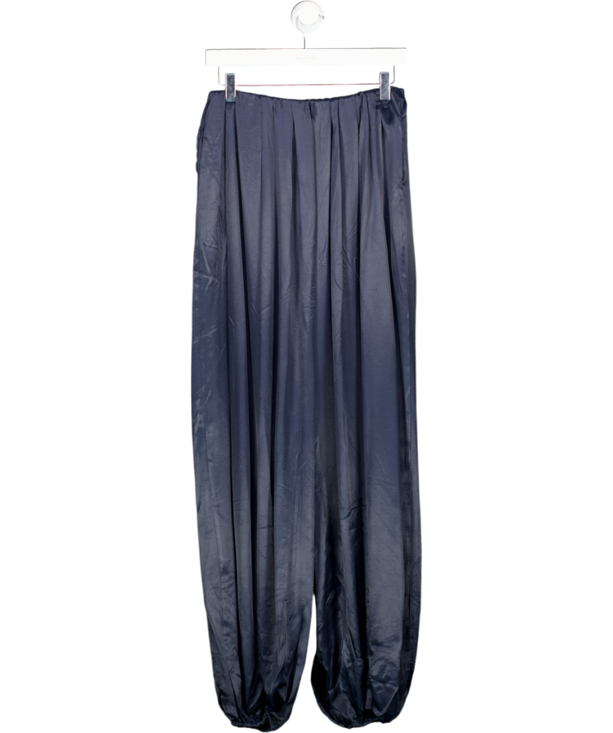 ASOS Blue Satin Bubble Hem Trouser UK S