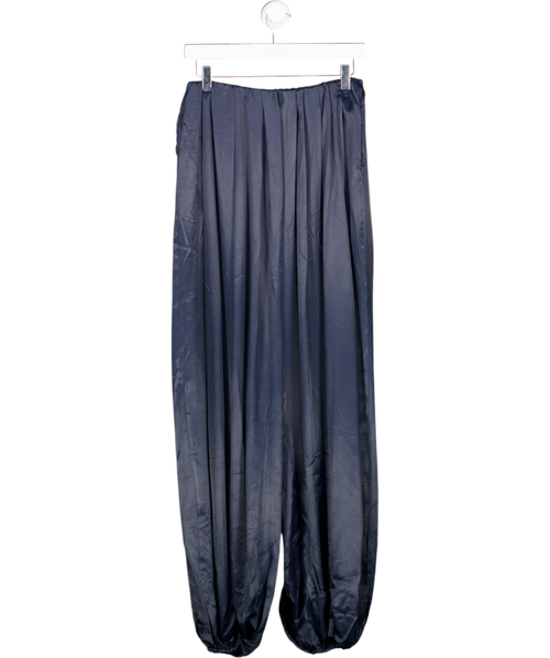 ASOS Blue Satin Bubble Hem Trouser UK S