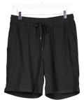 ZARA Black Linen Blend Shorts UK M