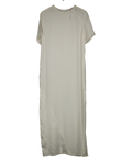 Finery White Round Neck Relaxed Satin Maxi Dress UK 12