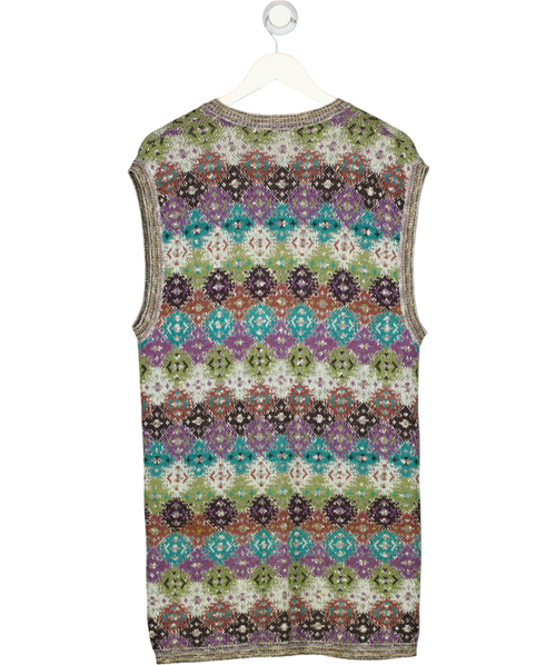 Missoni Multicoloured Sport Cotton Geometric Patterned Knit Vest UK 14
