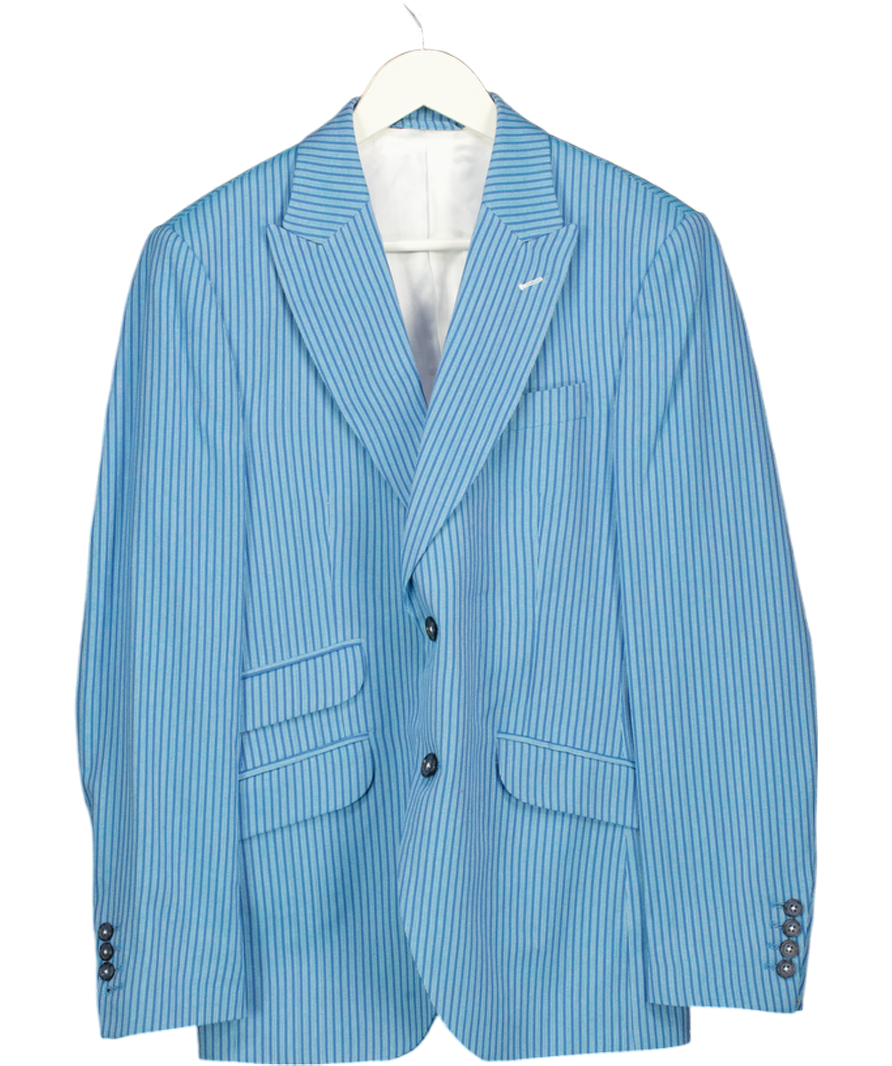 Koy Clothing Blue Tailored Striped Blazer UK 38" CHEST