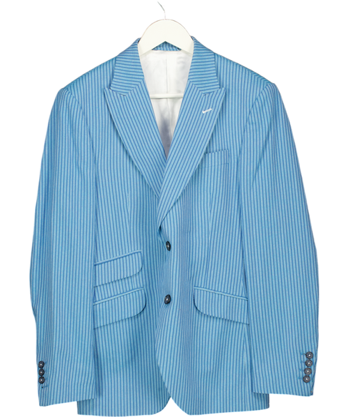 Koy Clothing Blue Tailored Striped Blazer UK 38" CHEST