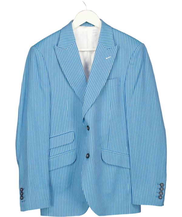Koy Clothing Blue Tailored Striped Blazer UK 38" CHEST