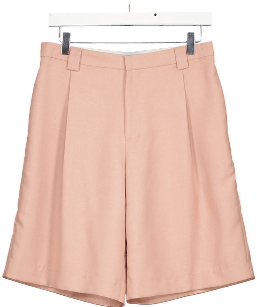 De Rococo Dusty Pink Tailored Pleated Shorts UK S - Reliked
