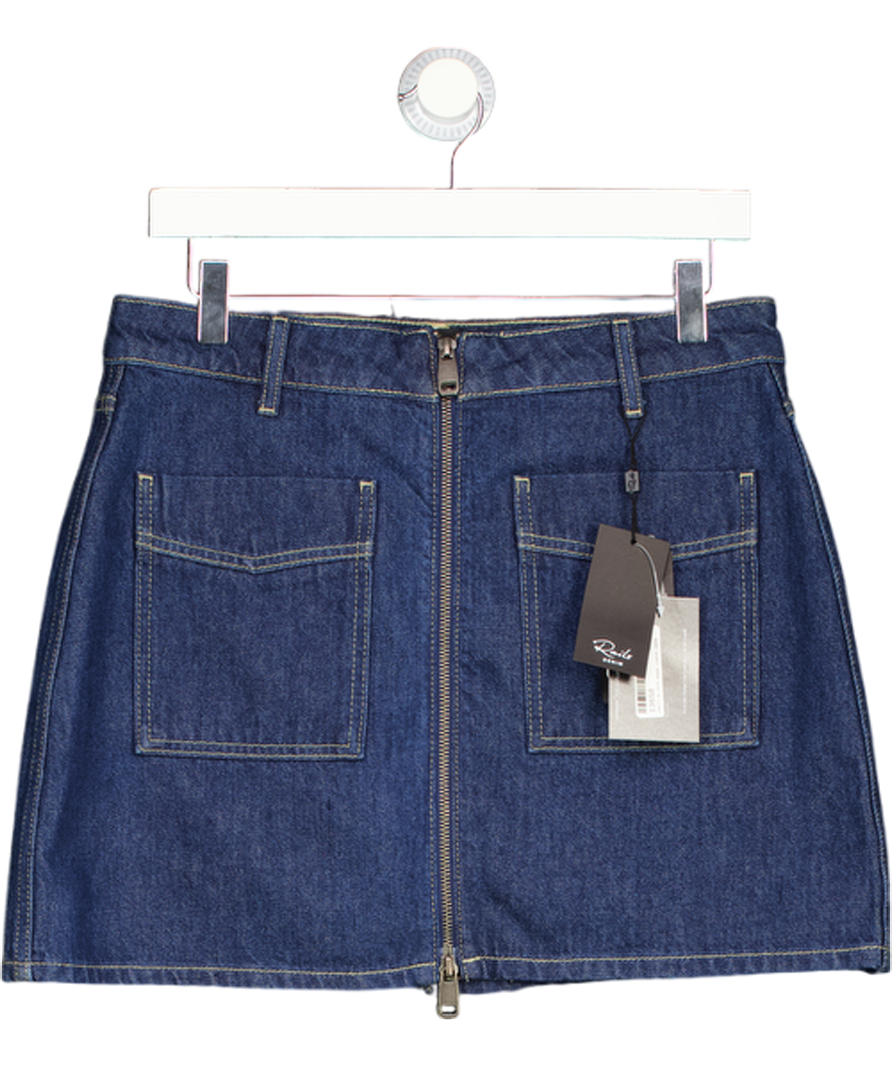 RAILS Blue Fallbrook Zip  Mini Skirt Deep Indigo W28