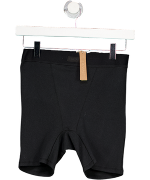 SKIMS Black Cotton Rib Boxer Shorts UK S
