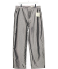 CALVIN KLEIN Metallic Grey Deni Shine Relaxed Barrel Jeans W33