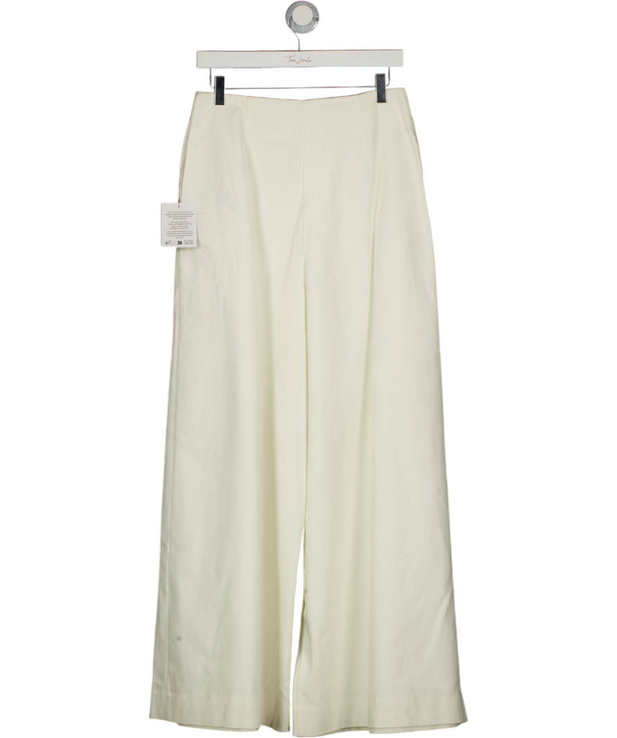 ARRANGE Cream Pleated Cinched Waist Top And Trouser UK 10