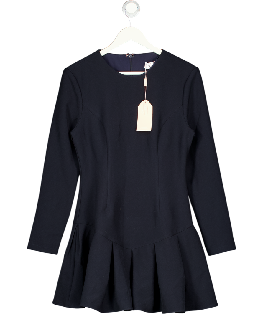 ALB Anne Louise Cheri Navy Blue Long Sleeve  Dress UK M