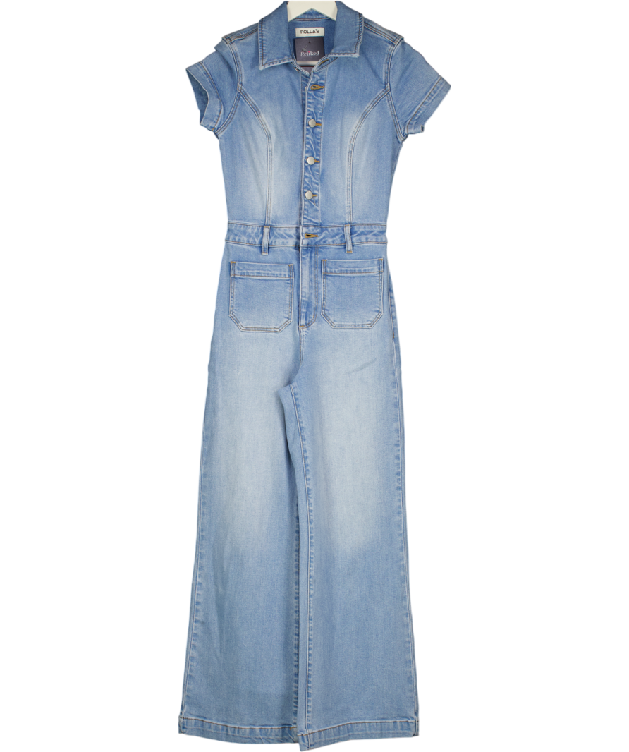 ROLLA'S Light Blue Denim Jumpsuit UK XS