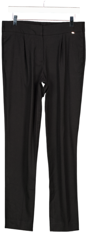 Massimo Dutti Black Wool  Cigarrette Fit Trousers UK S