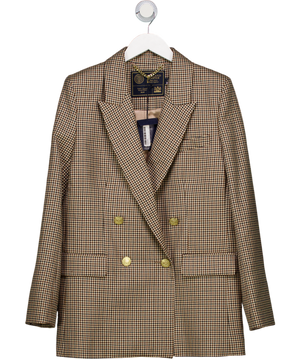 Holland Cooper Brown Belgravia Blazer Westminster Tweed UK 12