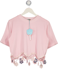MY BEACHY SIDE Pink Peony Terry Top UK S