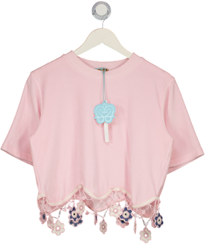 MY BEACHY SIDE Pink Peony Terry Top UK S