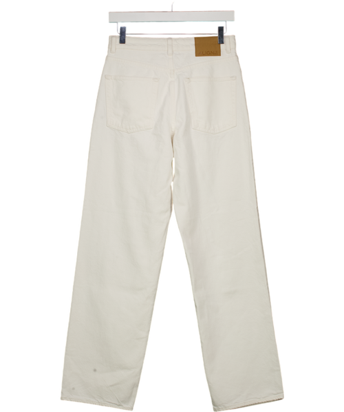 ALIGNE Cream High Rise Straight Leg Jeans W27