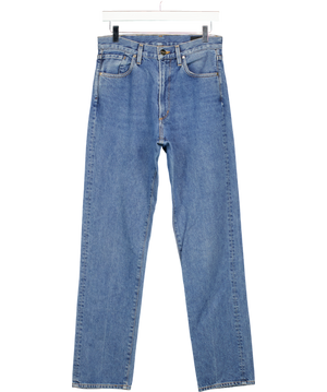 GoldSign Mid Blue High Waisted Slim Leg Jeans W27