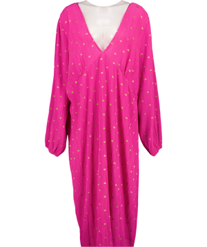 NEVER FULLY DRESSED Pink Emma Plisse Dress UK 22