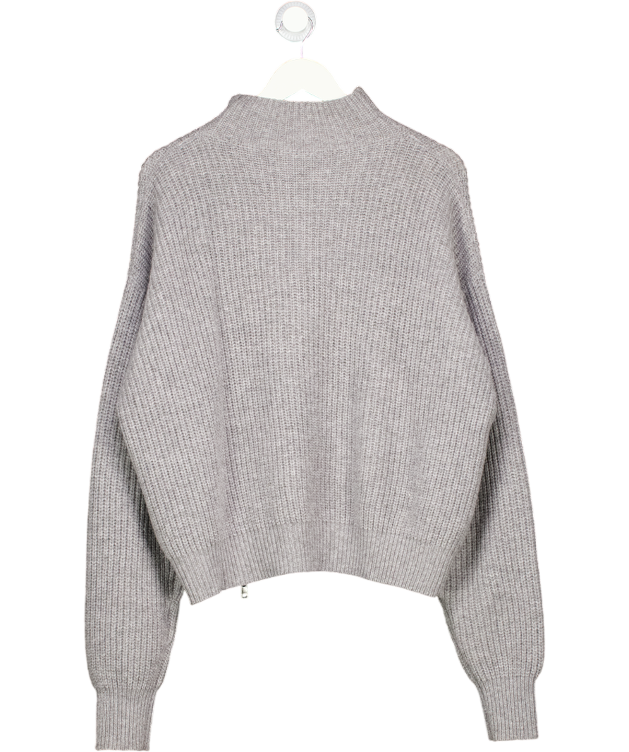 ODDMUSE Grey Wool Zip Jumper UK XS/S