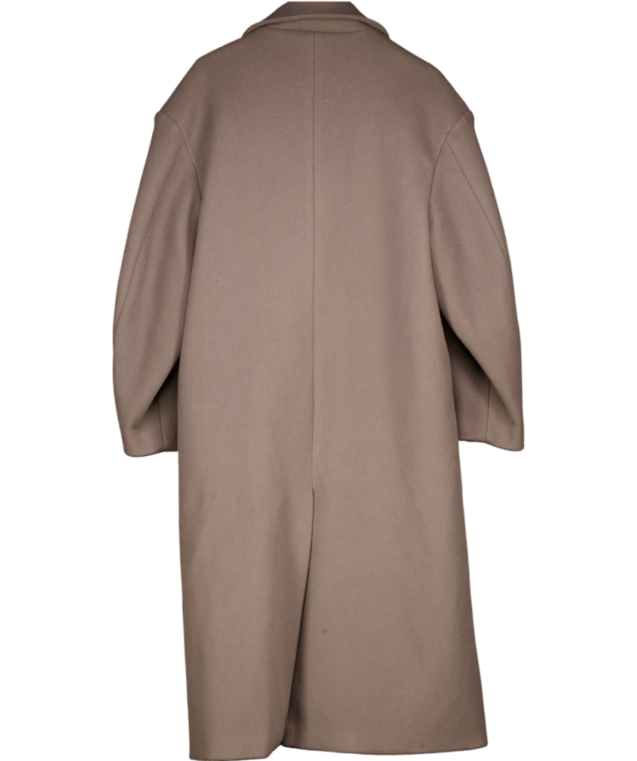 DEJAVU Brown Double Breasted Coat UK L - Reliked