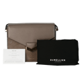DeMellier London Beige The London X Hannah Strafford - taylor Stone Suede And Smooth Leather Shoulder Bag - Reliked