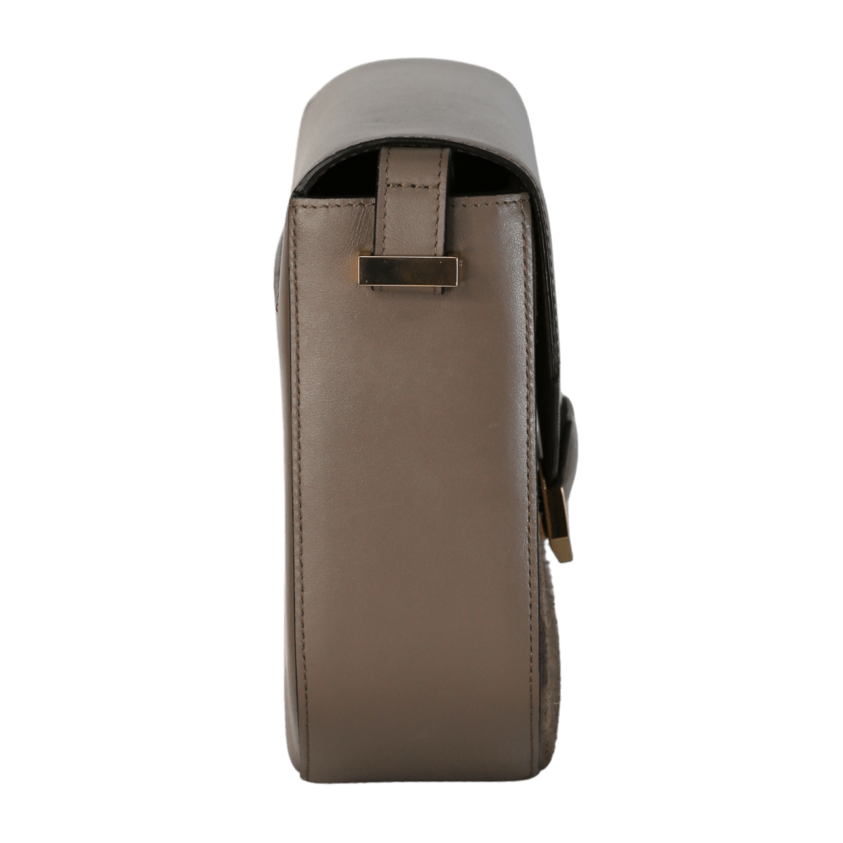 DeMellier London Beige The London X Hannah Strafford - taylor Stone Suede And Smooth Leather Shoulder Bag - Reliked