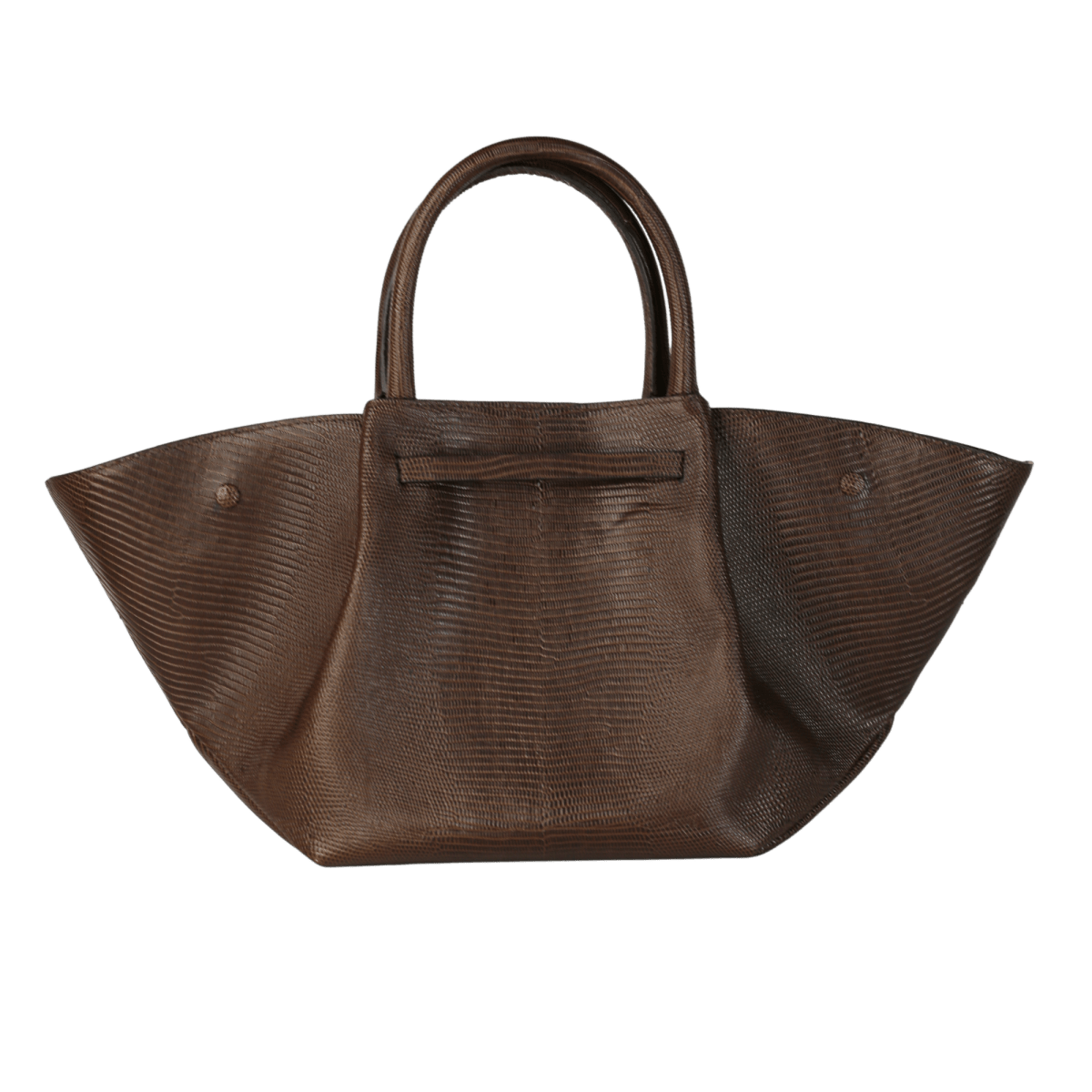 Demellier London Brown New York Midi Textured - leather Tote - Reliked