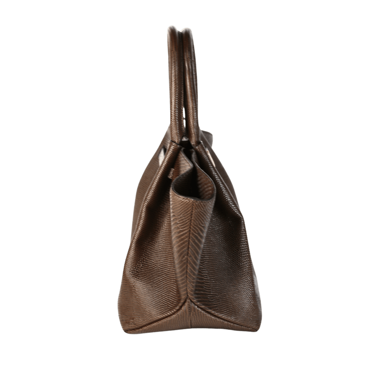 Demellier London Brown New York Midi Textured - leather Tote - Reliked