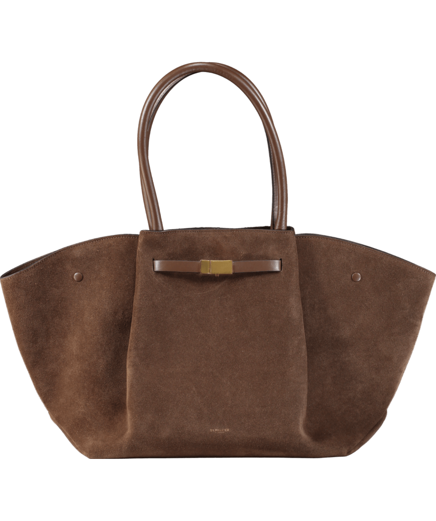 Demellier London New York Brown Suede Tote Bag - Reliked