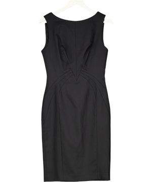 REISS Black Dartmouth Tailored Dress UK 10